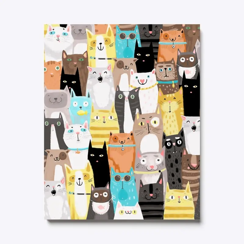 Meow Cat Canvas